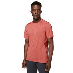 Lululemon Men’s Fast And Free Short Sleeve In Heathered Cayenne/Cayenne XL